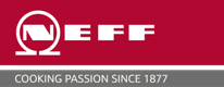 headerlogo NEFF Logo, says cooking passion since 1877. NEFF have fantastic kitchen appliances
